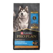 34 lb. bag of Purina Pro Plan Large Breed Shredded Blend chicken and rice dry dog food