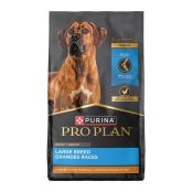 34 lb. bag of Purina Pro Plan Adult Large Breed chicken and rice dry dog food