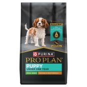 Bag of Purina Pro Plan Small Breed Puppy chicken and rice dry dog food